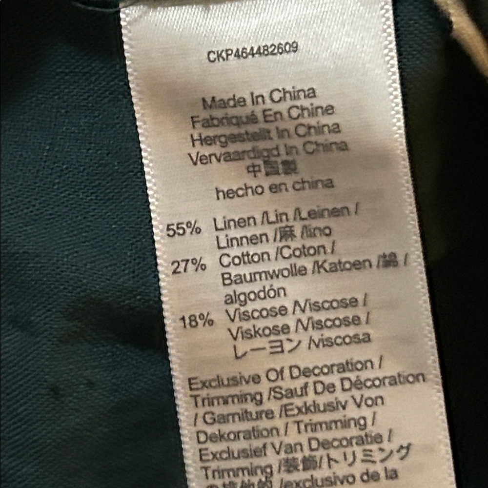 Madewell Embroidered Linen-Blend Flutter-Sleeve Mini Dress Size Medium NWT - Picture 9 of 9